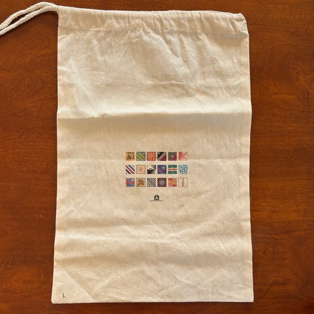 Italian Palio Horse Race Banners Cotton Dust Bag‎ with Drawstring Closure